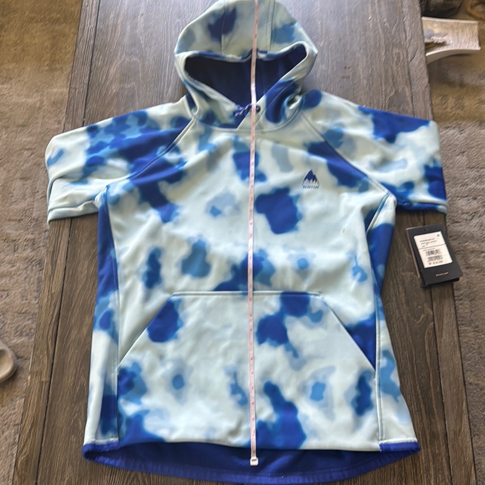 Burton Blue and White Hoodie